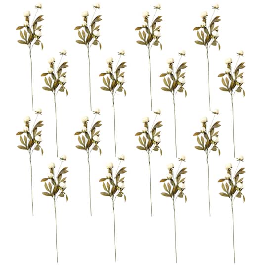 16 Pack: Cream Peony Stem by Ashland®